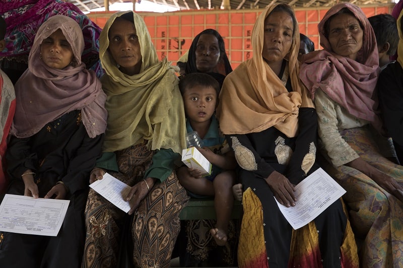 Patients wait for a consultation at MSF's primary health centre in Jamtoli. Photo: Anna Surinyach