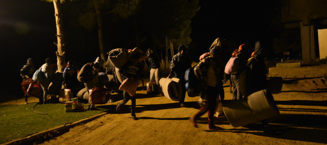 MSF278416 Refugees being transferred from Zintan to their countries of origin, organised by IOM. The transfer was eventually cancelled and people went back into detention. June 2019.
© JÉRÔME TUBIANA/MSF