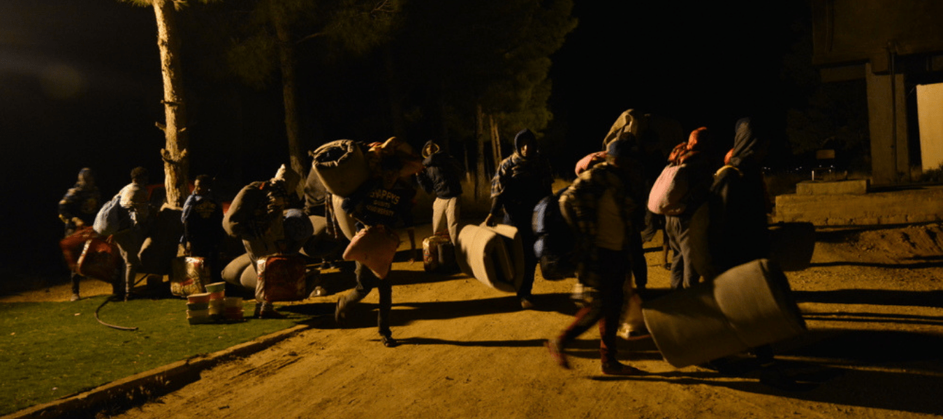 MSF278416 Refugees being transferred from Zintan to their countries of origin, organised by IOM. The transfer was eventually cancelled and people went back into detention. June 2019.
© JÉRÔME TUBIANA/MSF